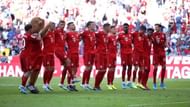 Bayern celebrate post-match after a memorable home thrashing